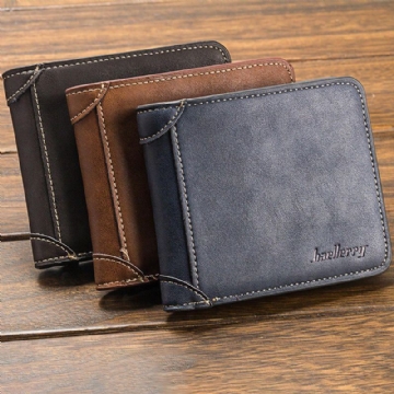 Baellerry Multi Card Short Wallet Herren Geldbörse Aus Mattem Leder