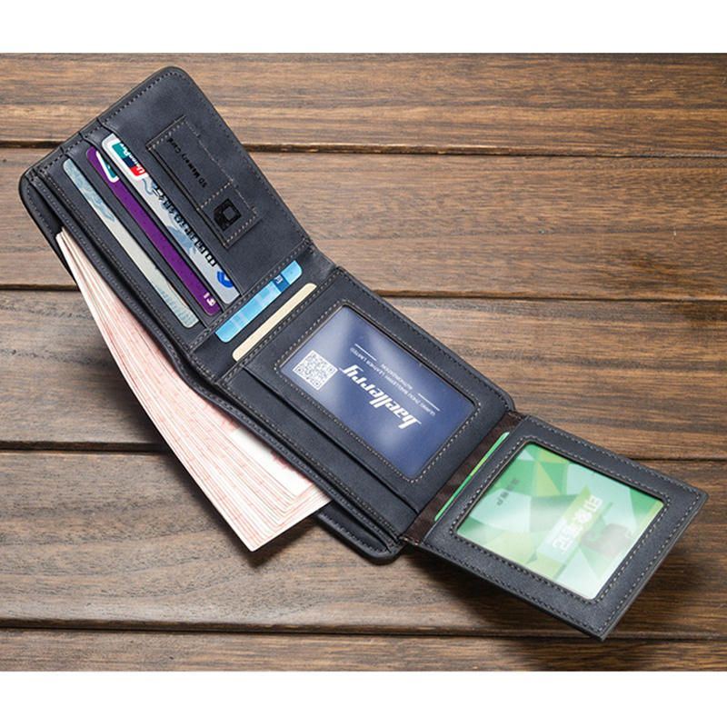 Baellerry Multi Card Short Wallet Herren Geldbörse Aus Mattem Leder