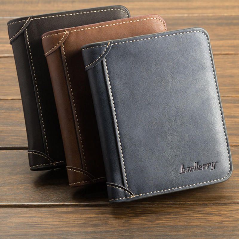 Baellerry Multi Card Short Wallet Herren Geldbörse Aus Mattem Leder