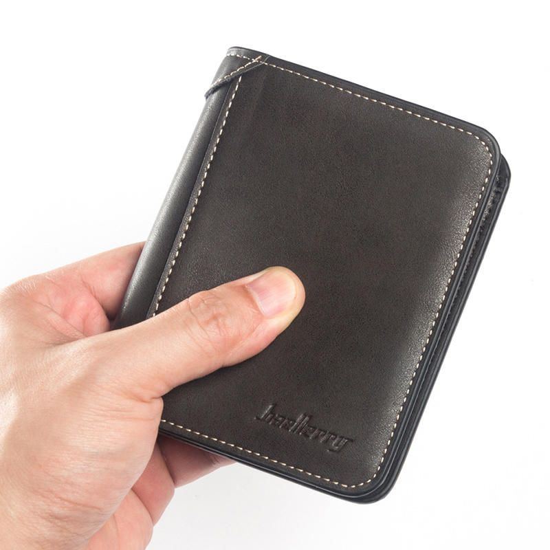 Baellerry Multi Card Short Wallet Herren Geldbörse Aus Mattem Leder