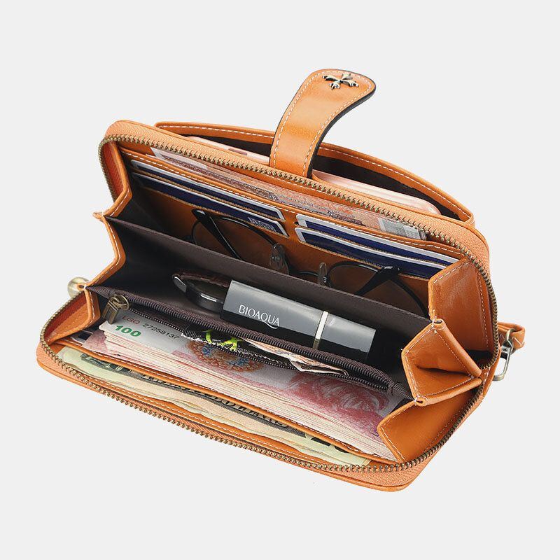 Damenmode Clutches Tasche Handytasche Reißverschluss Geldbörse