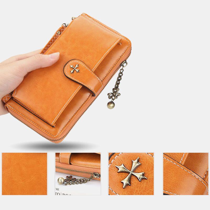 Damenmode Clutches Tasche Handytasche Reißverschluss Geldbörse