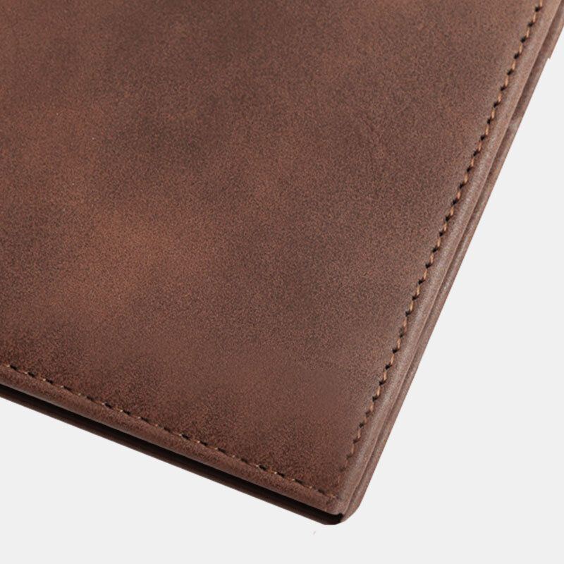 Herren Bifold Leder Geldbörsen Laser Laser Schriftzug Pu Leder Kartenhalter Geldbörse Geldbörsen