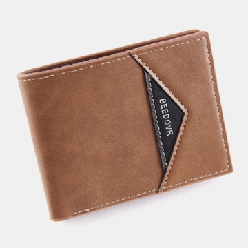 Herren Bifold Short Antimagnetische Geldbörse Vintage Multi Kartenfächer Kartenhalter Geldklammer