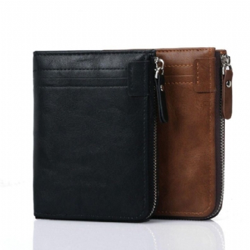 Herren Casual Multifunktionale Bifold Short Wallet Coin Holder