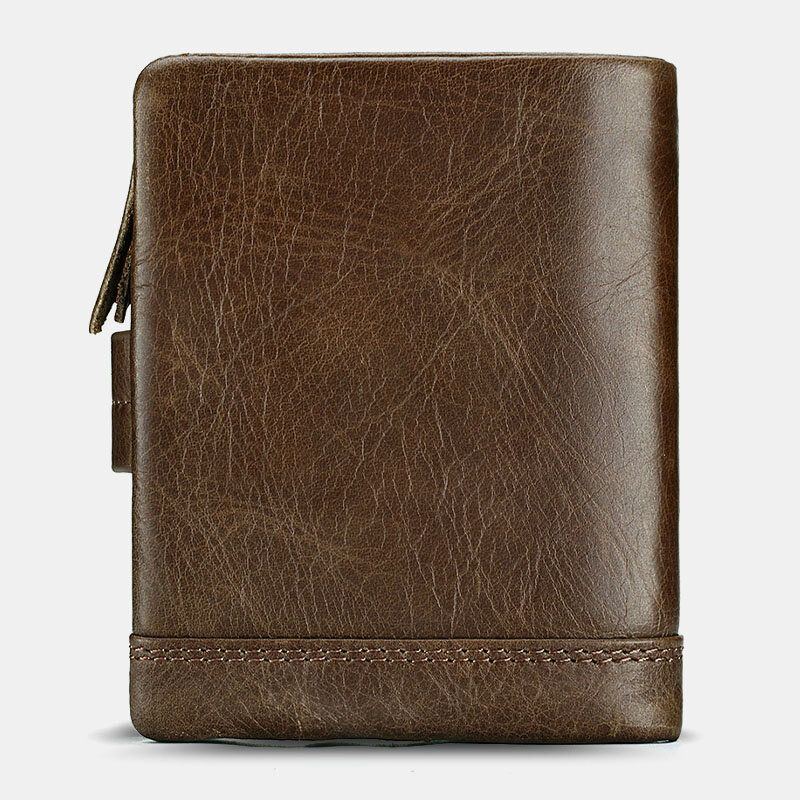 Herren Echtes Leder Multifunktional Bifold Multi Kartensteckplatz Kartenhalter Geldbörse Geldscheinklammer Geldbörse