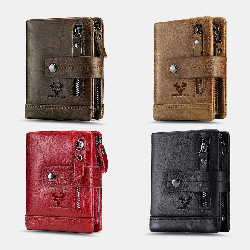 Herren Echtes Leder Multifunktional Bifold Multi Kartensteckplatz Kartenhalter Geldbörse Geldscheinklammer Geldbörse