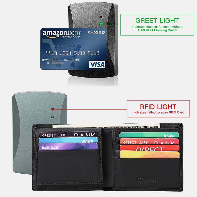 Herren Horizontal Bifold Blocking Card Case Retro Short Multi Card Slot Card Holder Coin Purse Money Clip Führerschein Wallet