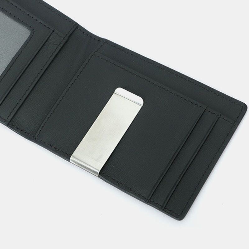 Herren Multifunktion Business Karbonfaser Us Dollar Clip Card Trade Short Multi Card Slots Wallet