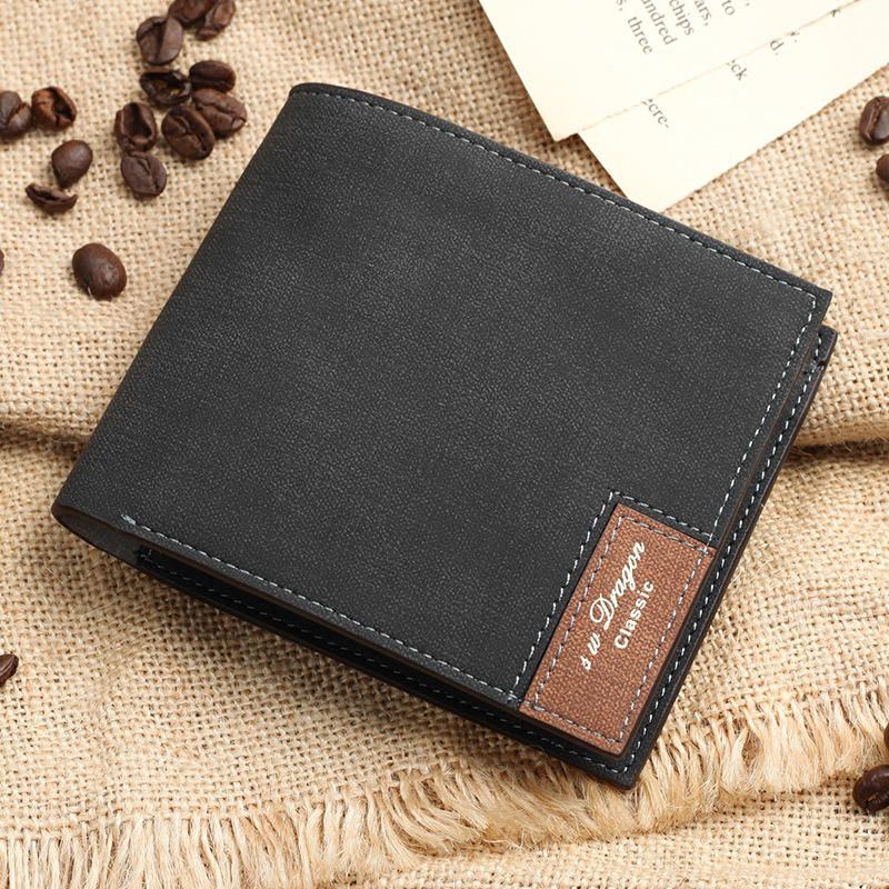 Herren Pu Soft Wallet Bifold Minimalistisches Geldklammer Kartenetui