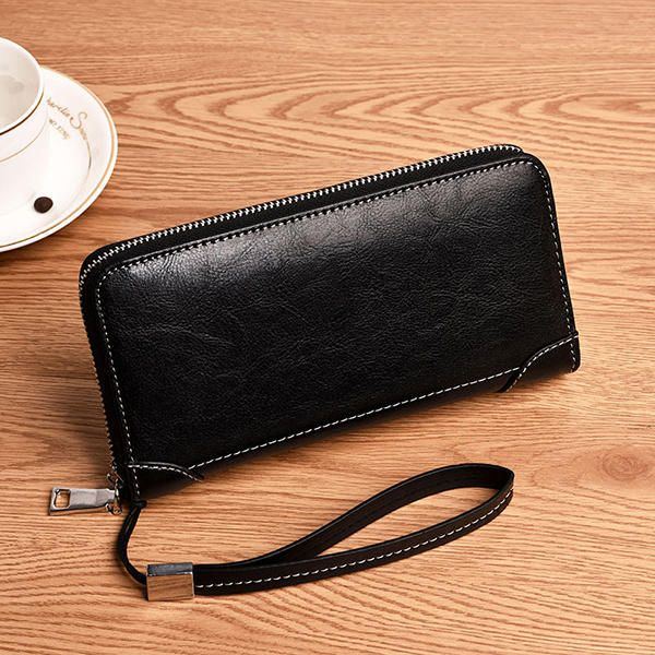 Herren Retro Pu Long Wallet Kartenhalter 5.5 Zoll Handytasche