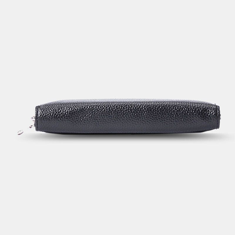 Herren & Damen Echtes Leder Große Kapazität Anti Diebstahl Kartenhalter Business Clutch Bag Lange Geldbörse