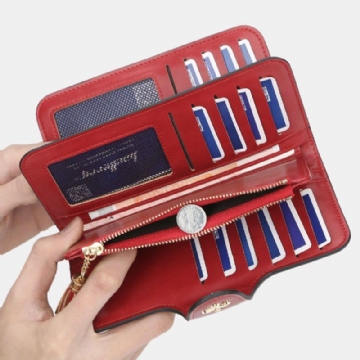 Multi Slots Long Wallet Card Phone Holder Purse For Women