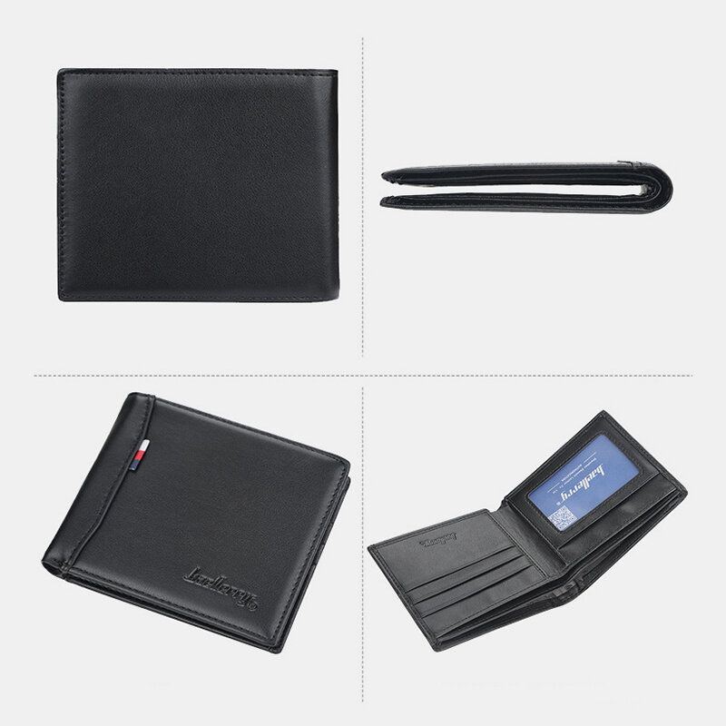 Pu Leder Dünner Kartenhalter Multi Card Slot Retro Business Ledergeldbörse Für Herren